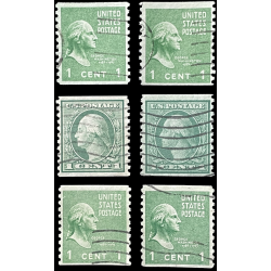 US POSTAGE STAMP GEORGE WASHINGTON 1 Cent, 1912 - 1939, USED (COLOUR DYE ERROR)
