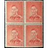 AUSTRALIA SG167, MNH 1938 2d SCARLET BLOCK OF (4)