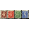 KING GEORGE VI, GREAT BRITAIN STAMPS 1931-1941, SET OF 4