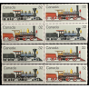 TRAINS 32¢ CANADA POSTAGE STAMP, MNH, 1984 LOCOMOTIVES, UNUSED, LOT OF 8