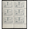 VINTAGE CANADA POSTAGE STAMP, MNH, 1758 - 1958 BLOCK OF 6