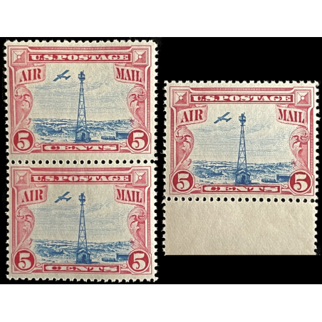 5c MAIL PLANE AND BEACON AIRMAIL STAMP OF 1928, MNH