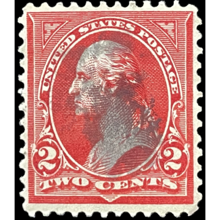 US POSTAGE STAMP, GEORGE WASHINGTON, 2 CENT RED, 1894, RARE STAMP