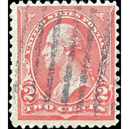 US POSTAGE STAMP, GEORGE WASHINGTON, 2 CENT RED, 1894, RARE STAMP