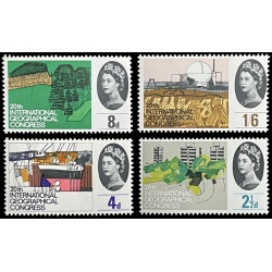 GREAT BRITAIN 1964 GEOGRAPHICAL CONGRESS STAMPS, MNH, SET OF 4