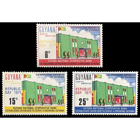 GUYANA NATIONAL CO-OPERATIVE BANK, MNH, 1970, SCARCE