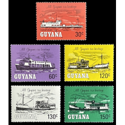 GUYANA STAMPS, VESSELS...