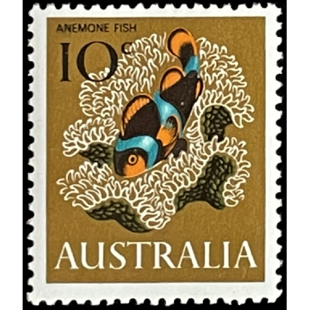 AUSTRALIA STAMP, 1964 ANEMONE FISH, MNH