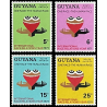 GUYANA STAMPS, ONE RACE – THE HUMAN RACE, MNH, 1971 SET OF 4, SCARCE