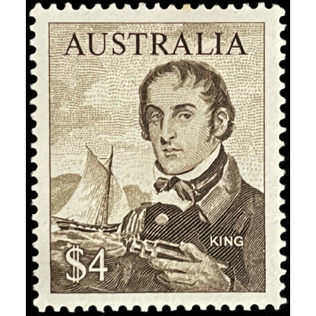 RARE AUSTRALIA STAMP, KING, 1945, MNH