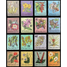 GUYANA STAMPS, MNH, DEFINS FLOWERS, LOT OF 15, 1971/73, SCARCE