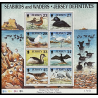 GREAT BRITAIN POSTAGE STAMPS, 1999 JERSEY ANIMALS FAUNA FLORA, BIRDS, SHEET OF 8, MNH