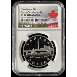 1984 PF69 UCAM CANADA $1,...