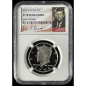 2000-S SILVER PROOF KENNEDY 50C, PF70 ULTRA CAMEO SIGNATURE LABEL