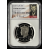 2013-S SILVER PROOF KENNEDY 50C, PF69 ULTRA CAMEO SIGNATURE LABEL