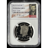 2013-S SILVER PROOF KENNEDY 50C, PF69 ULTRA CAMEO SIGNATURE LABEL