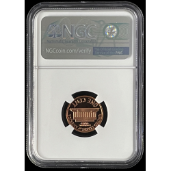 2000-S LINCOLN PENNY PROOF COIN, 1C NGC PF69 RD ULTRA CAMEO LINCOLN LABEL