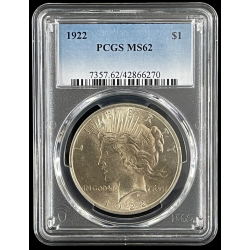 1922-P US PEACE DOLLAR,...